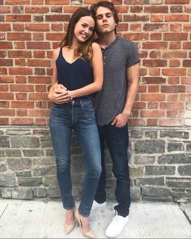 Jake Manley with his girlfriend Jocelyn Hudon